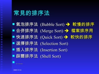 Sorting Algorithm