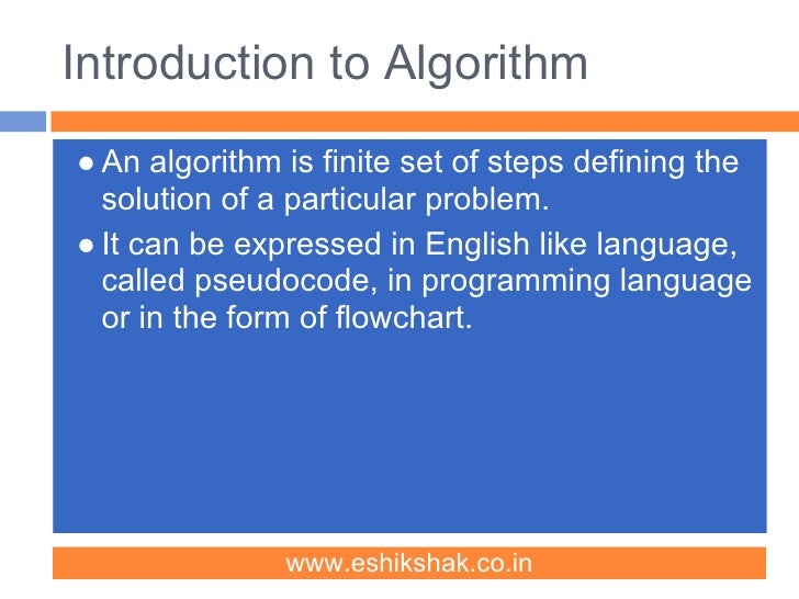 Algorithm 110801105245-phpapp01-120223065724-phpapp02