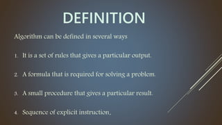 Algorithm | PPT