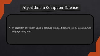 what is Algorithm? how to solve a problem by using algorithm.pptx