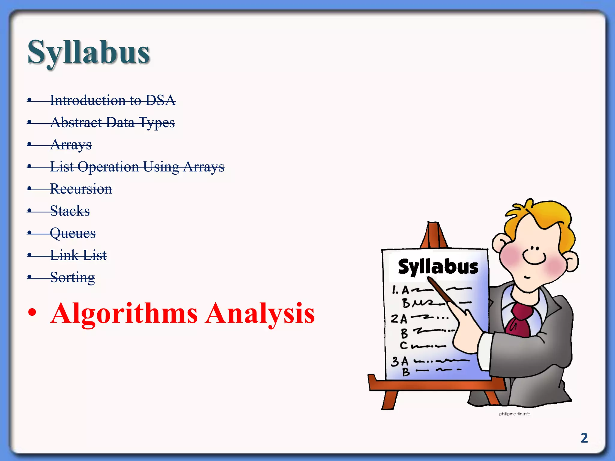 Algorithm analysis | PPT