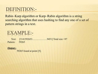 Rabin Karp Algorithm | PPT