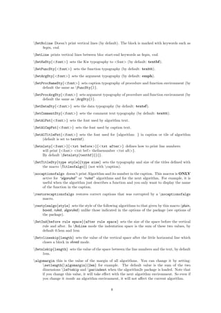 Algorithm2e package for Latex | PDF