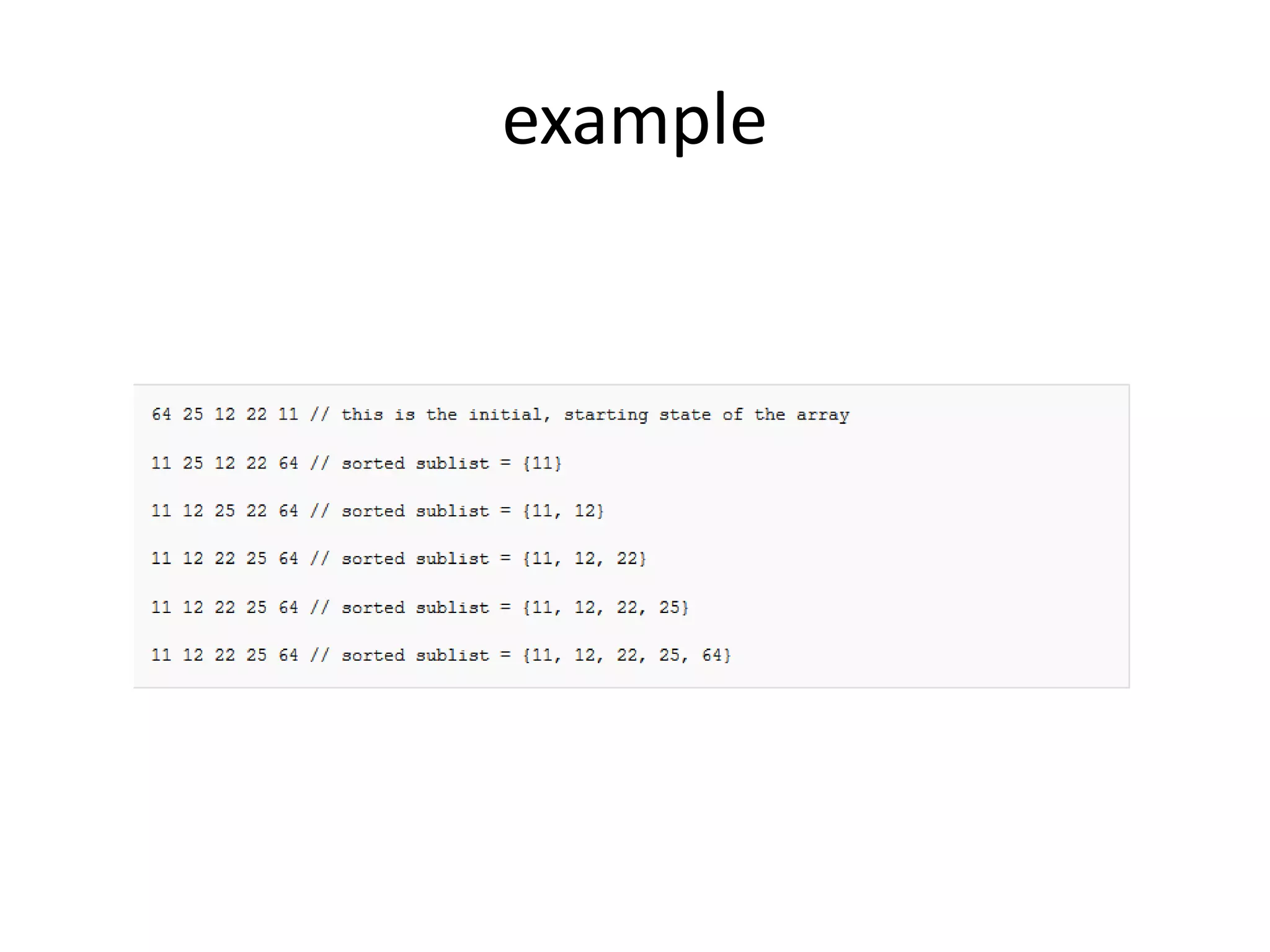 example
 