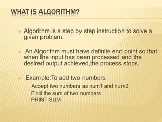 Algorithm analysis and efficiency | PPT