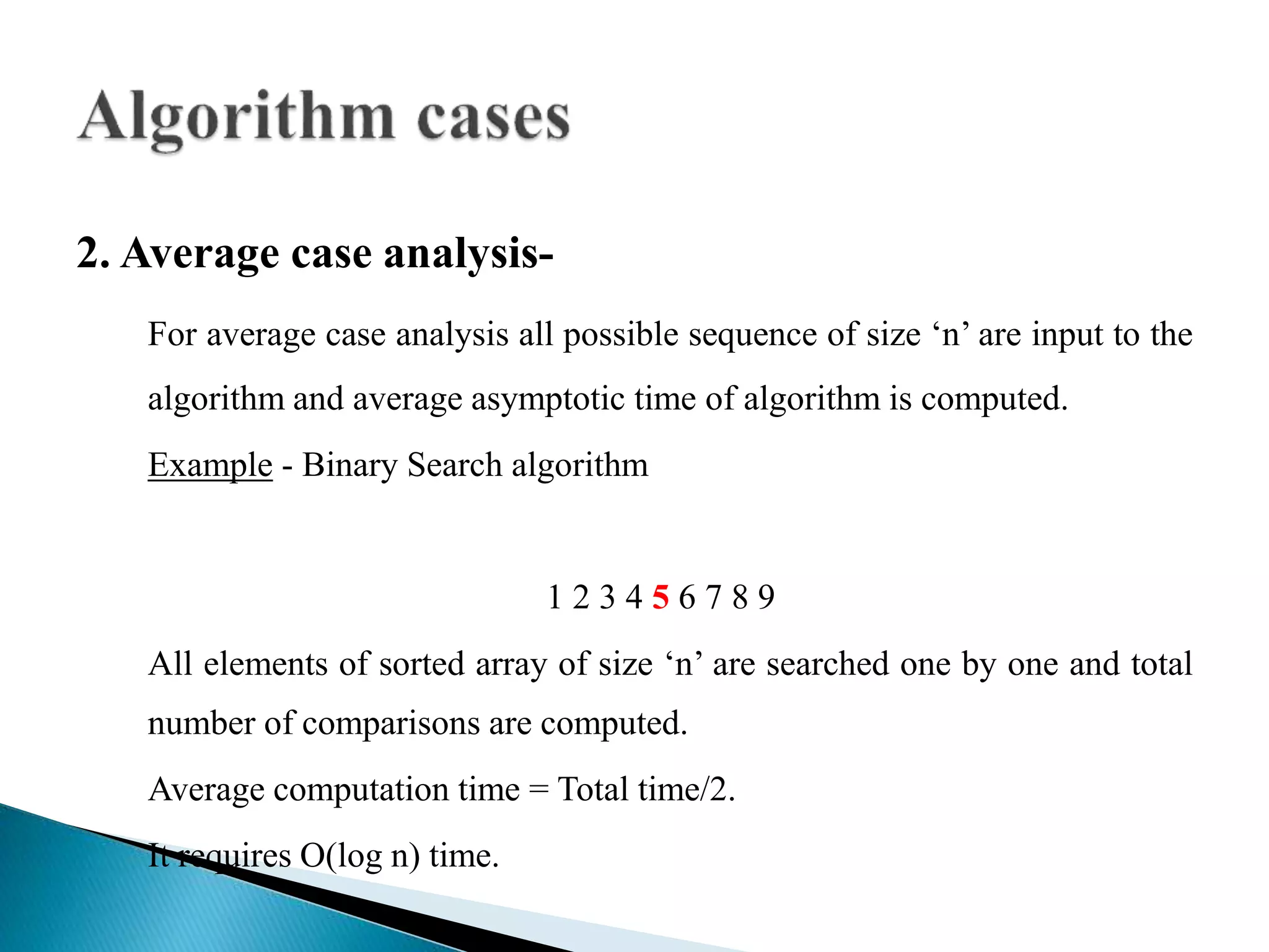 Algorithm analysis in fundamentals of data structure | PPT
