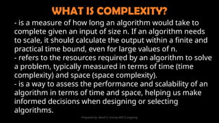 Algorithm and Complexity (2025 Edition) | PPTX