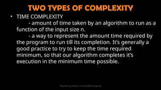 Algorithm and Complexity (2025 Edition) | PPTX