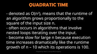 Algorithm and Complexity (2025 Edition) | PPTX