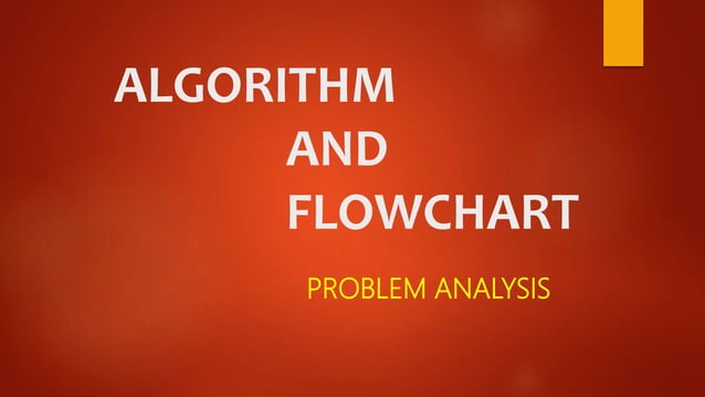 Algorithm and flowchart.pptx | Programming Languages | Computing