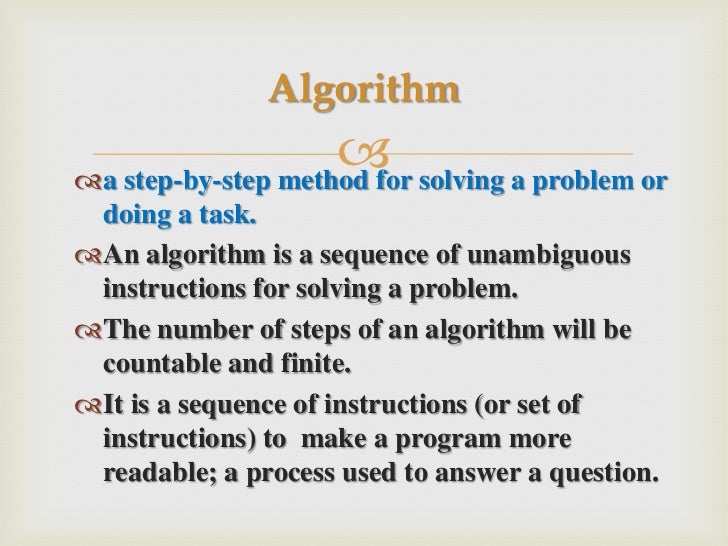 Algorithm and flowchart2010