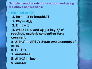 Algorithm and pseudocode conventions | PPTX
