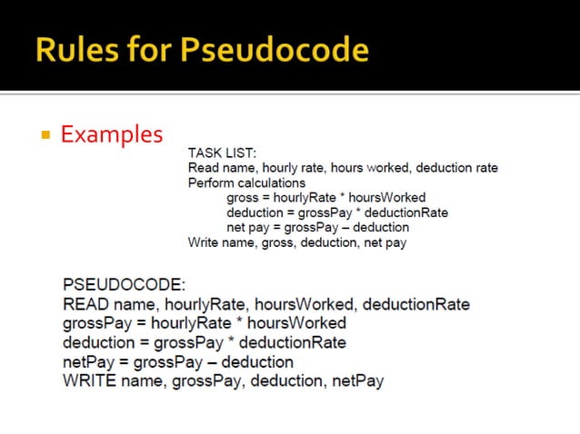 Algorithm and pseudo codes | PPTX