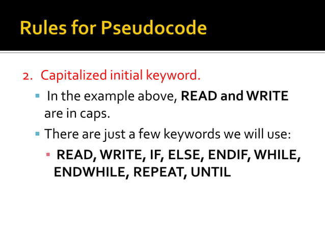 Algorithm and pseudo codes | PPTX