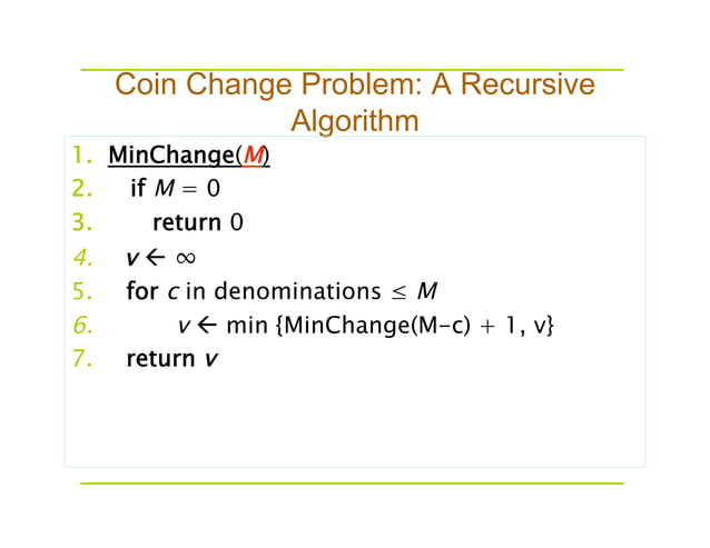 Coin Change Problem | PDF