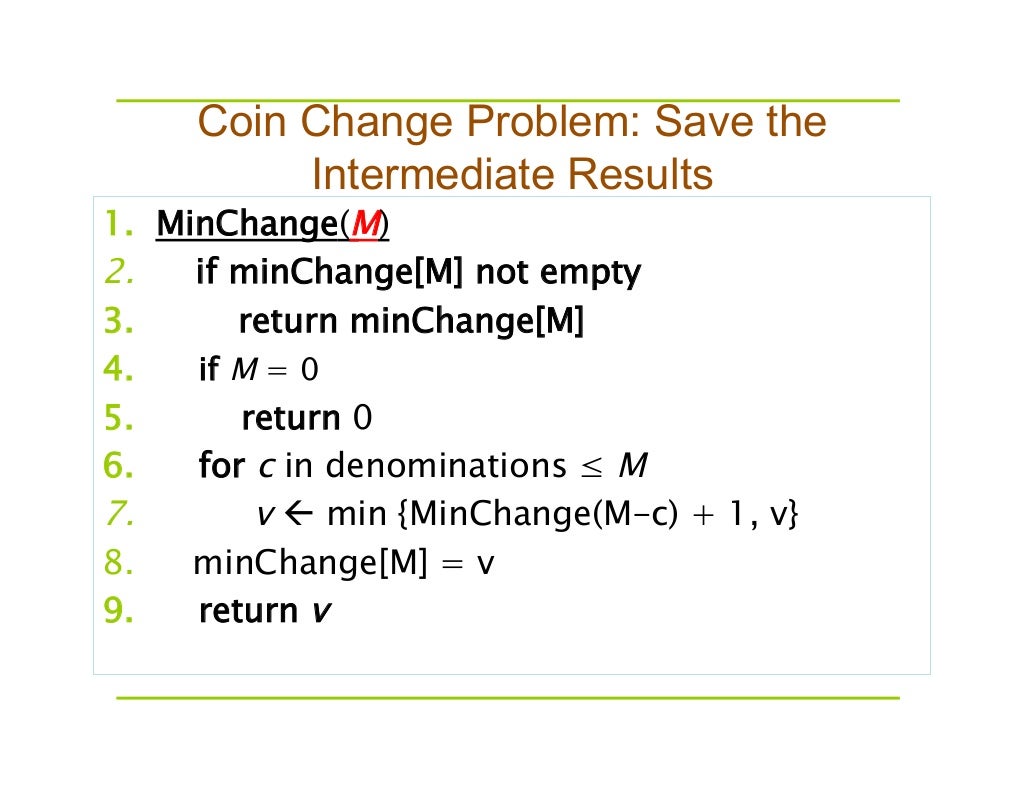 Coin Change Problem