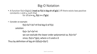Algorithm big o | PPT