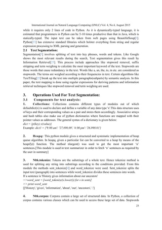 ALGORITHM FOR TEXT TO GRAPH CONVERSION | PDF image.