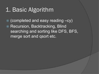 Algorithm hierarchy | PPT