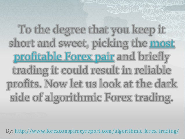 Algorithmic trading forex market