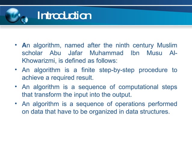 Algorithmic Notations | PPT