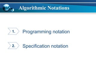 Algorithmic Notations | PPT