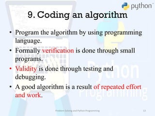 Algorithmic problem solving | PDF