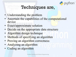 Algorithmic problem solving | PPT