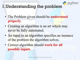 Algorithmic problem solving | PPT