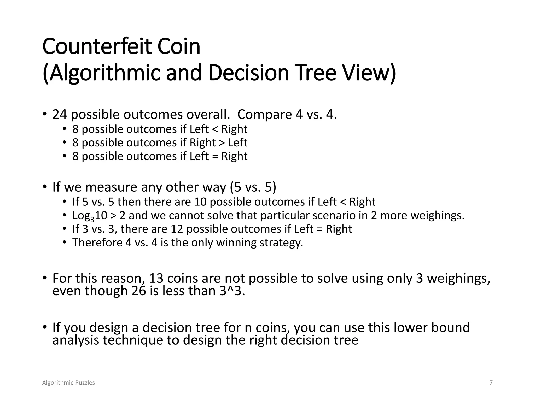Algorithmic Puzzles | PPT