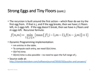Algorithmic Puzzles | PPT