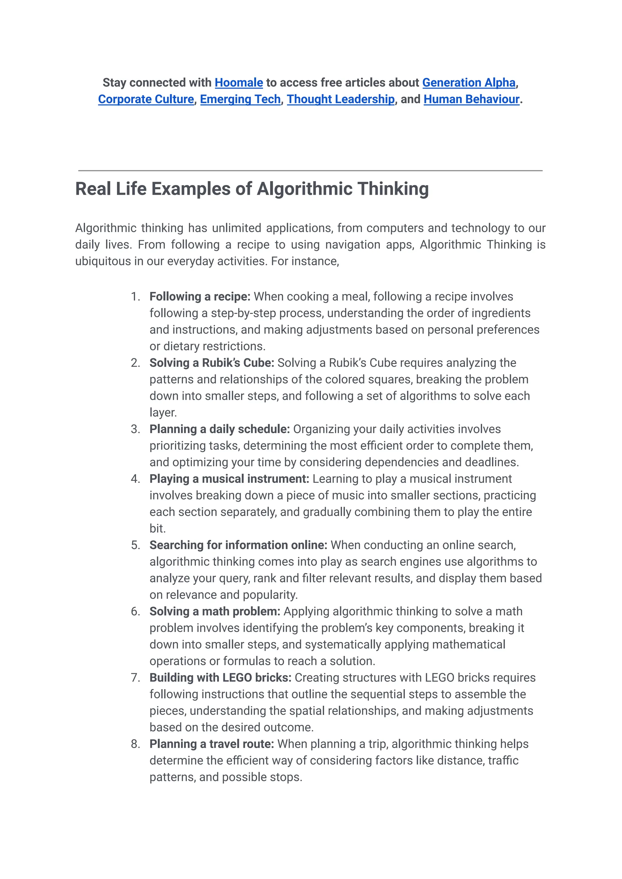 Algorithmic Thinking_ Basics for Gen Z and Gen Alpha.pdf | Educational ...