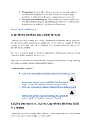 Algorithmic Thinking_ Basics for Gen Z and Gen Alpha.pdf | Educational ...