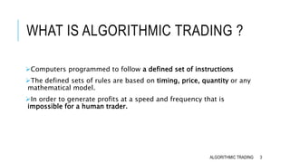 Algorithmic Trading | PPT