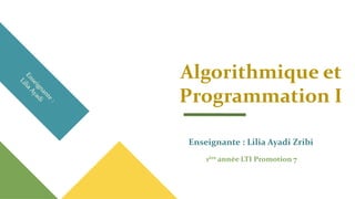 Algorithmique et Programmation I - Lilia Ayadi.pdf