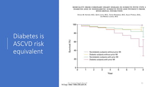 Diabetes is
ASCVD risk
equivalent
N Engl J Med 1998;339:229-34.
Dr. Usama Ragab Youssif 11
 