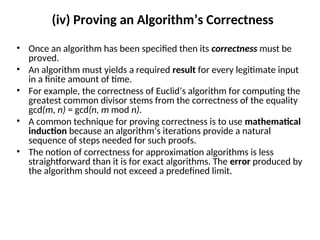 Algorithm characteristics,examples,procedures | PPT