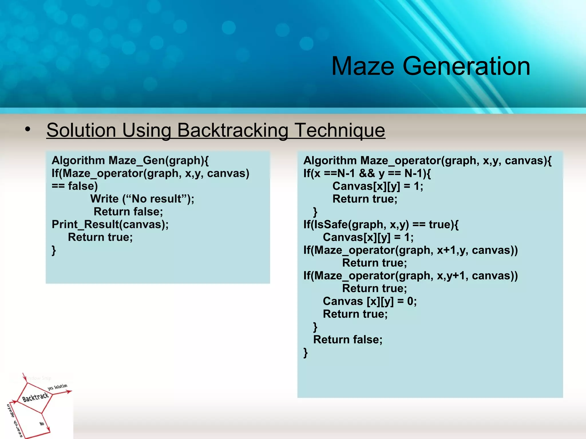 BackTracking Algorithm: Technique and Examples | PPT