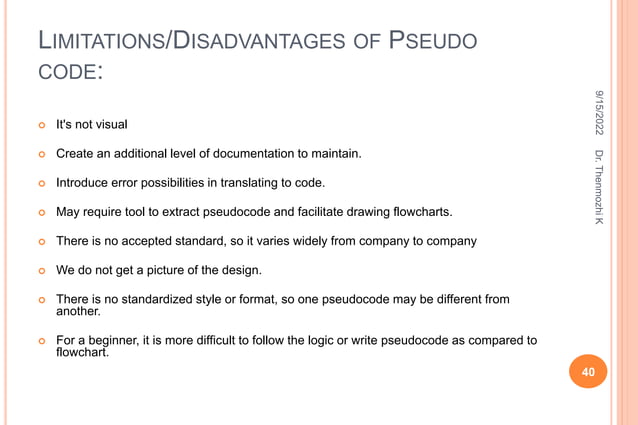Algorithm,Pseudocode,Flowchart.pptx | Programming Languages | Computing