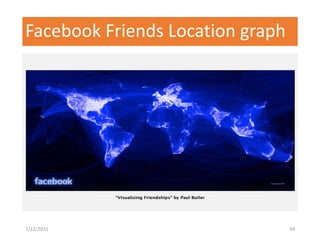 Facebook Friends Location graph
7/22/2015 34
 