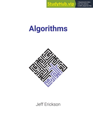 Algorithms
Jeff Erickson
 