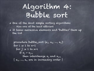Algorithms - Aaron Bloomfield | PPT