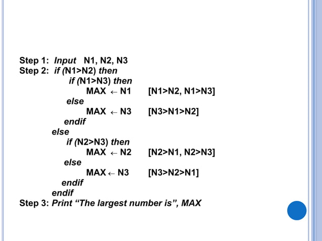 Algorithms and Flowcharts | PPTX