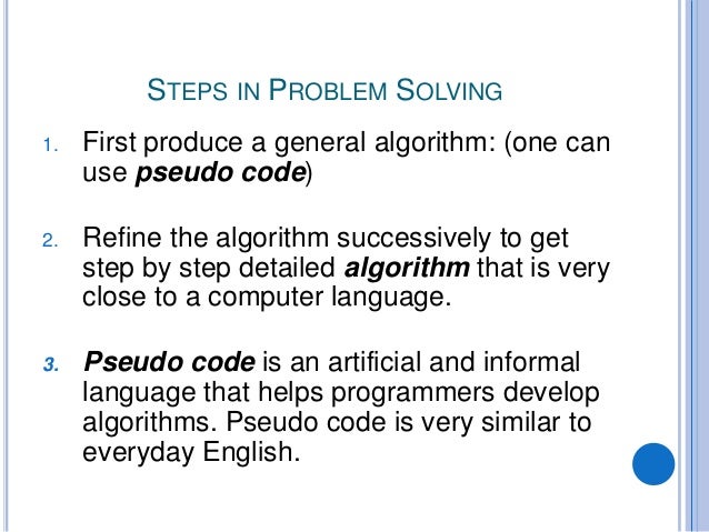 Algorithms and flowcharts
