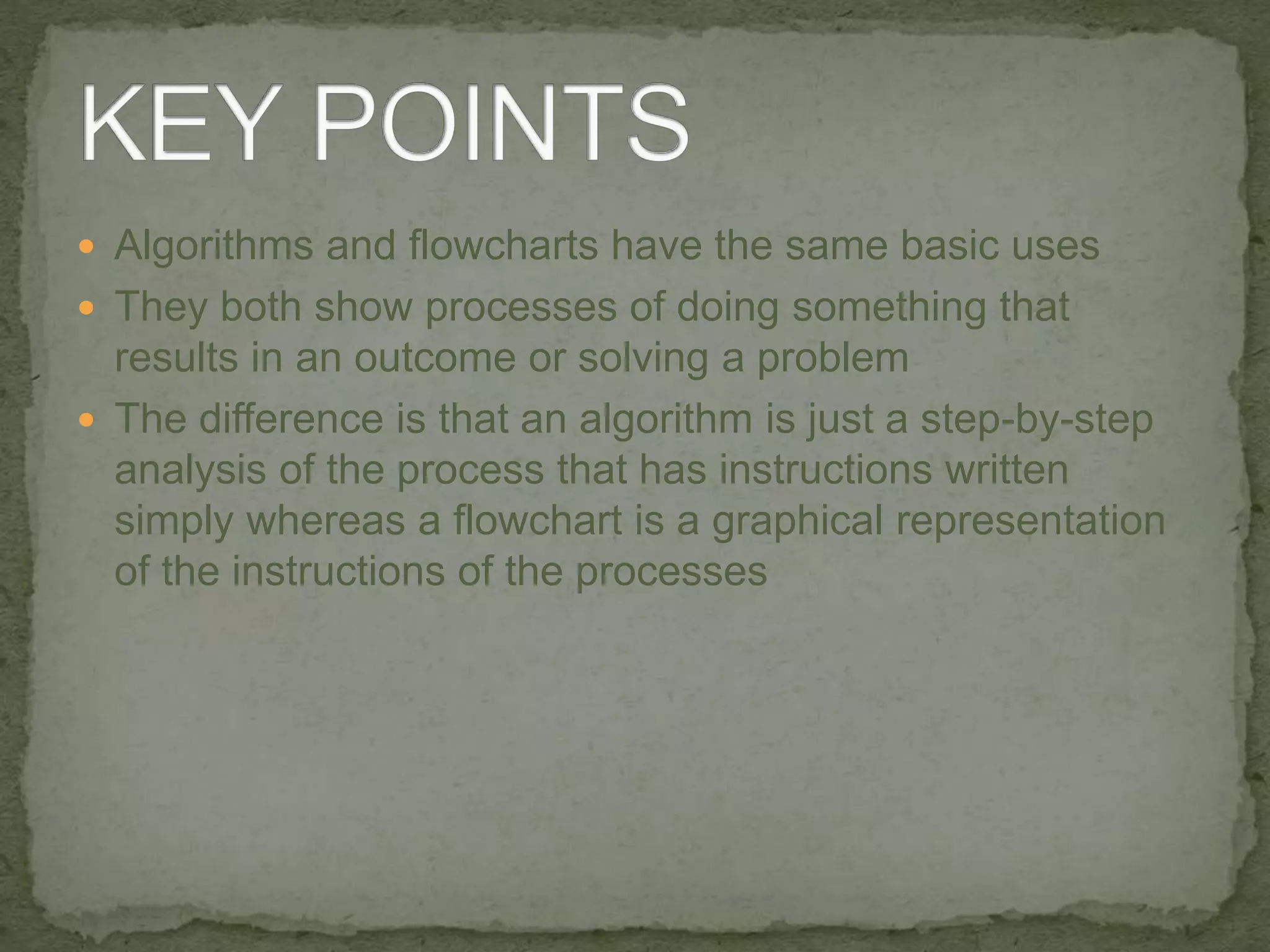 Algorithms and flowcharts | PPT