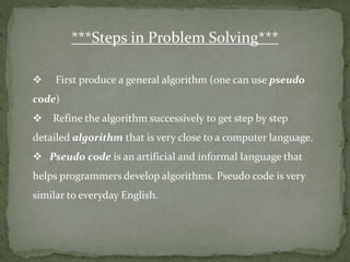 Algorithms and flowcharts by Haseeb Khan | PPT