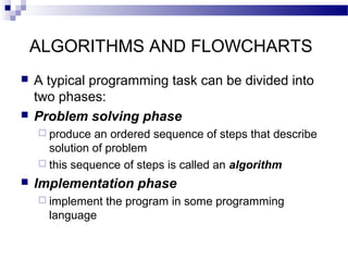 Algorithms and flowcharts ppt (seminar presentation).. | PPT