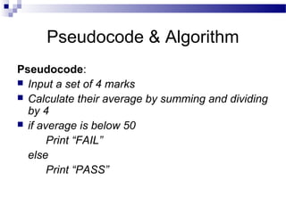 Algorithms and flowcharts ppt (seminar presentation).. | PPT