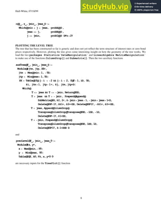 Algorithms Behind Term Structure Models II Hull-White Model | PDF