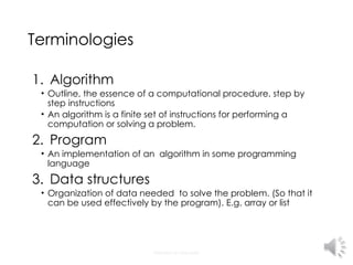 Algorithms & Data structures, data structures and algorithms | PPT